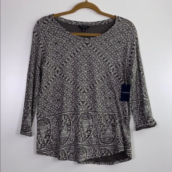Lucky Brand Tops - Lucky Brand I NWT Designed Long Tee Medium